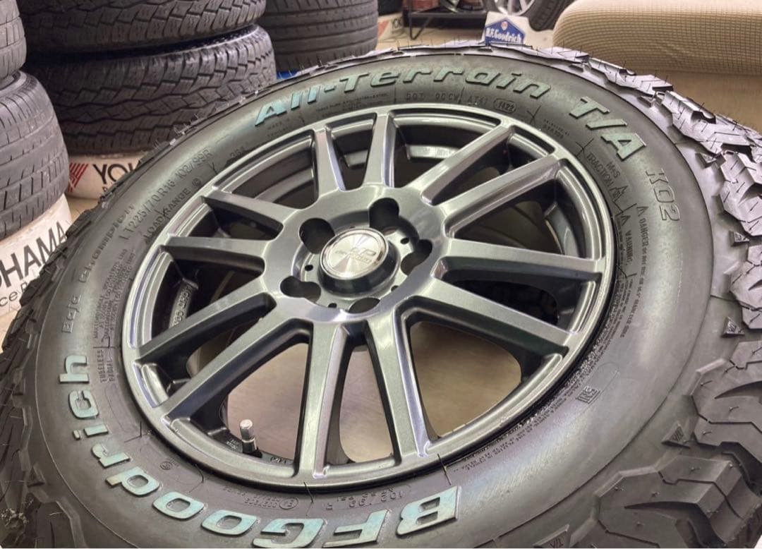 最大96%OFFクーポンBFグッドリッチKO2☆225 70R16付お値打ちセット