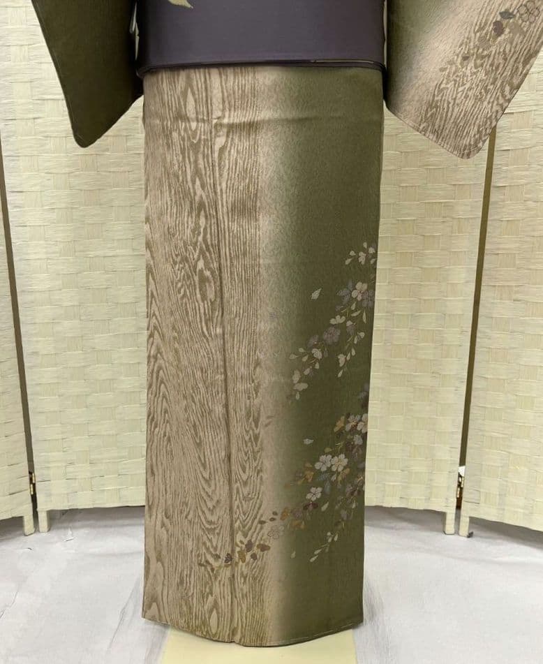 ❪7213❫  ❃  訪問着  (正絹)  ❃   しつけ付