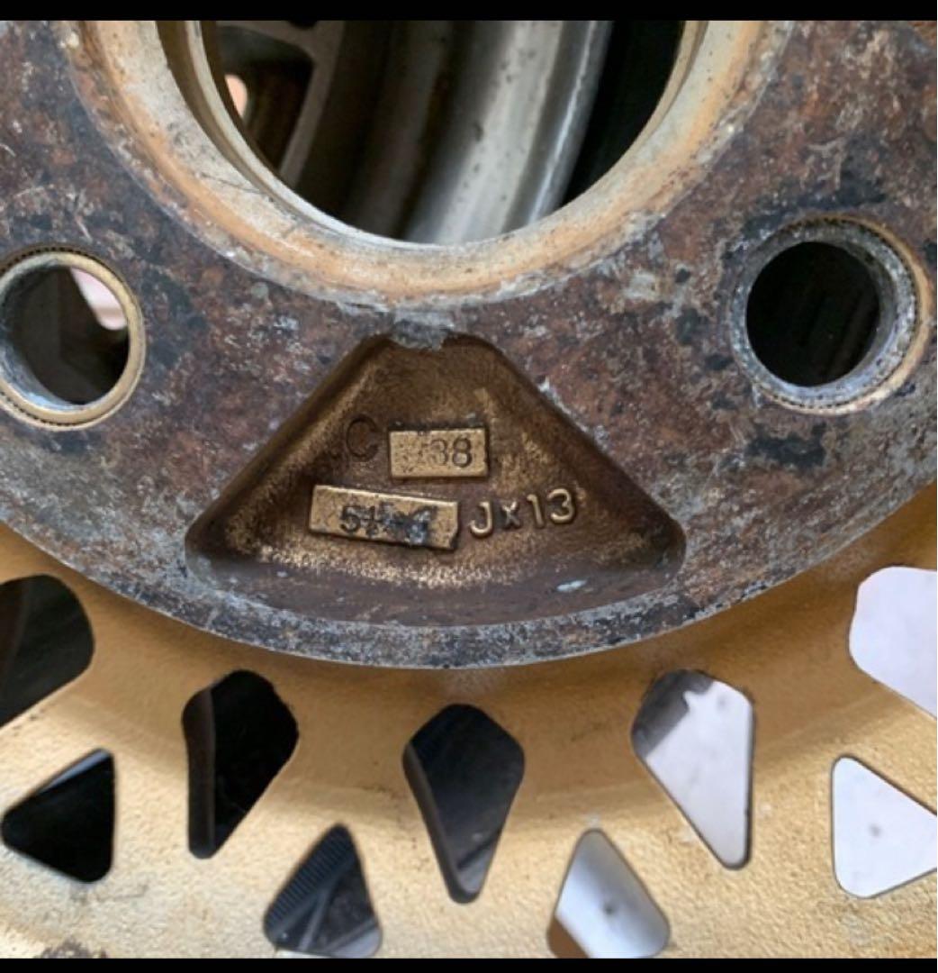 旧車？114.3 4穴　4本セット　オフセット38 5.5J 