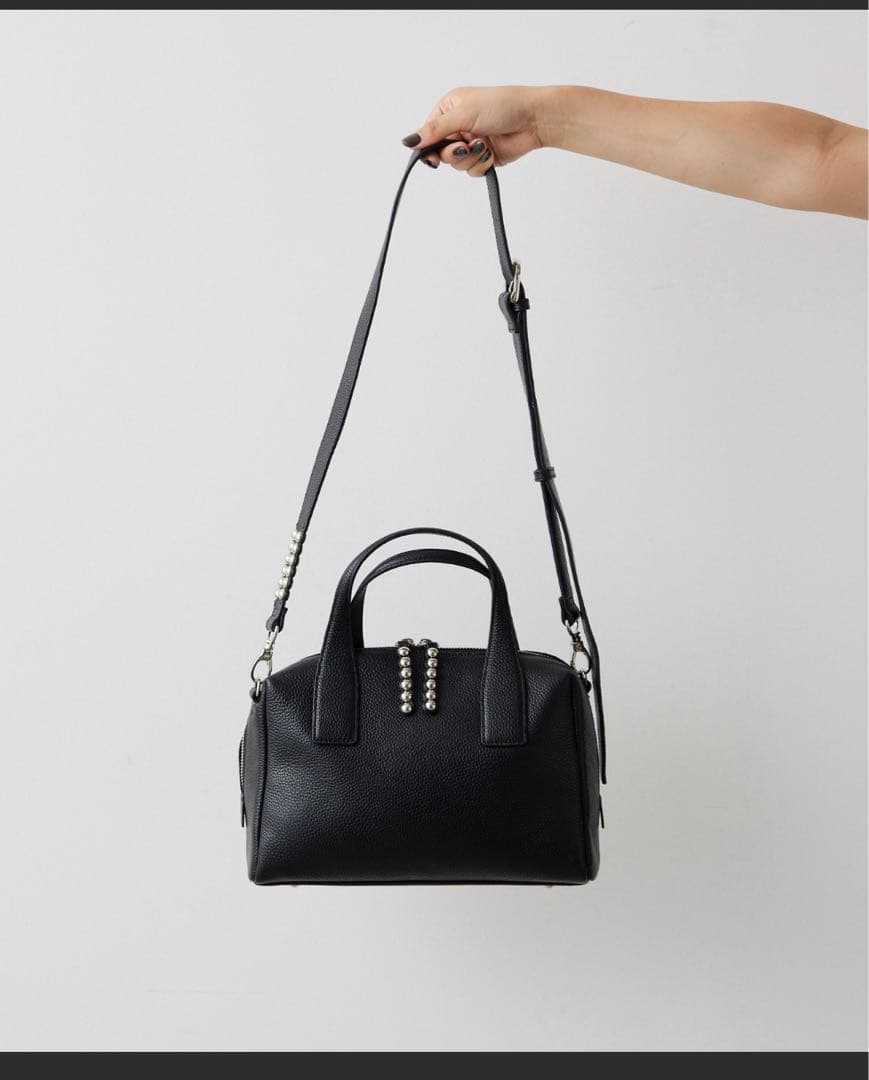 ear PAPILLONNERスタッズボストンバッグ