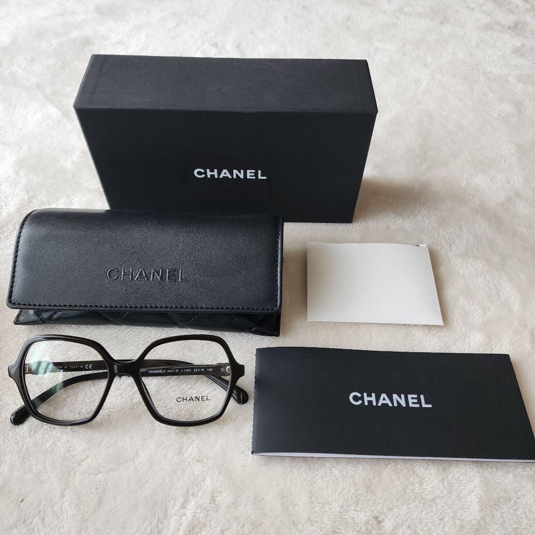 シャネル ロゴ スクエア シェイプ メガネ