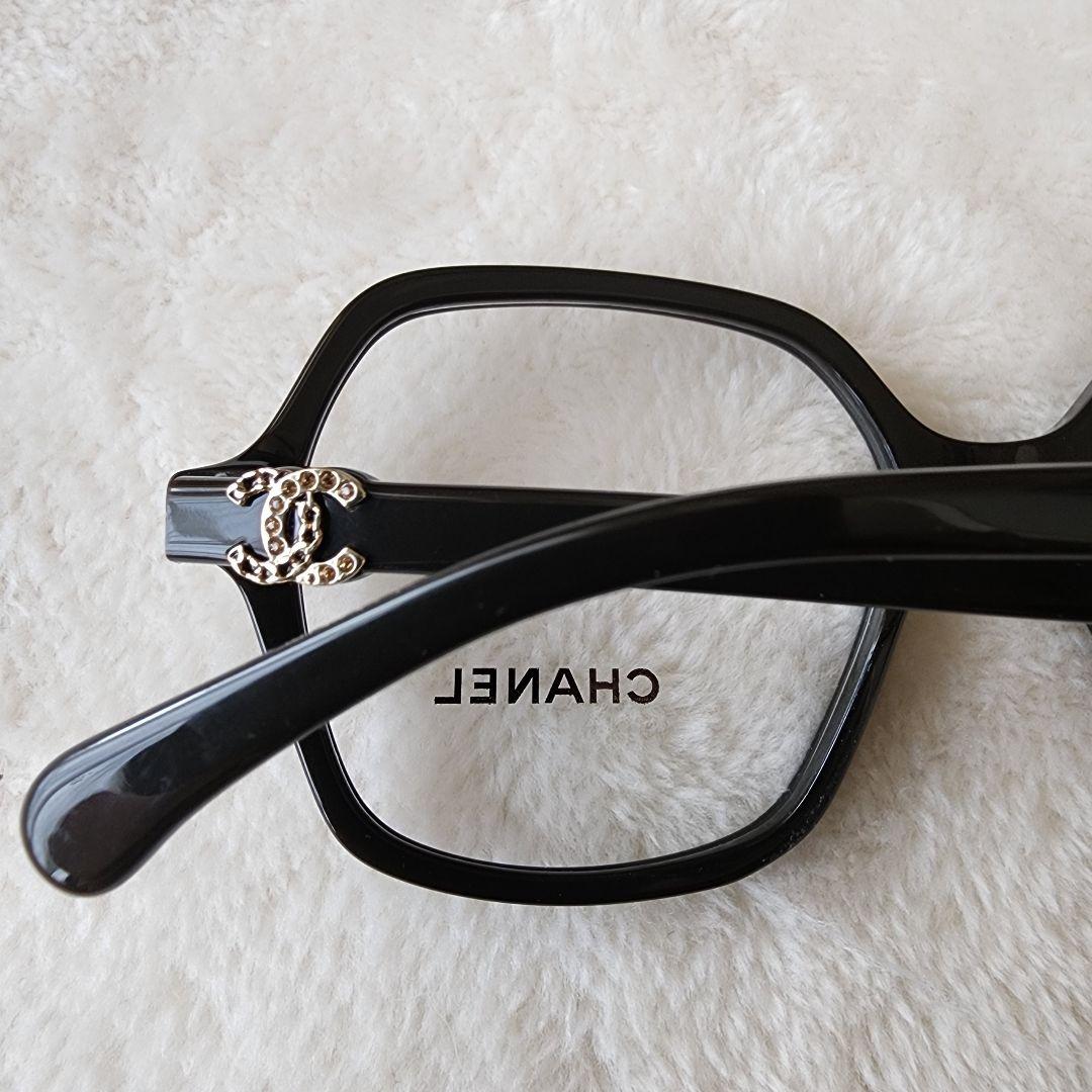 シャネル ロゴ スクエア シェイプ メガネ
