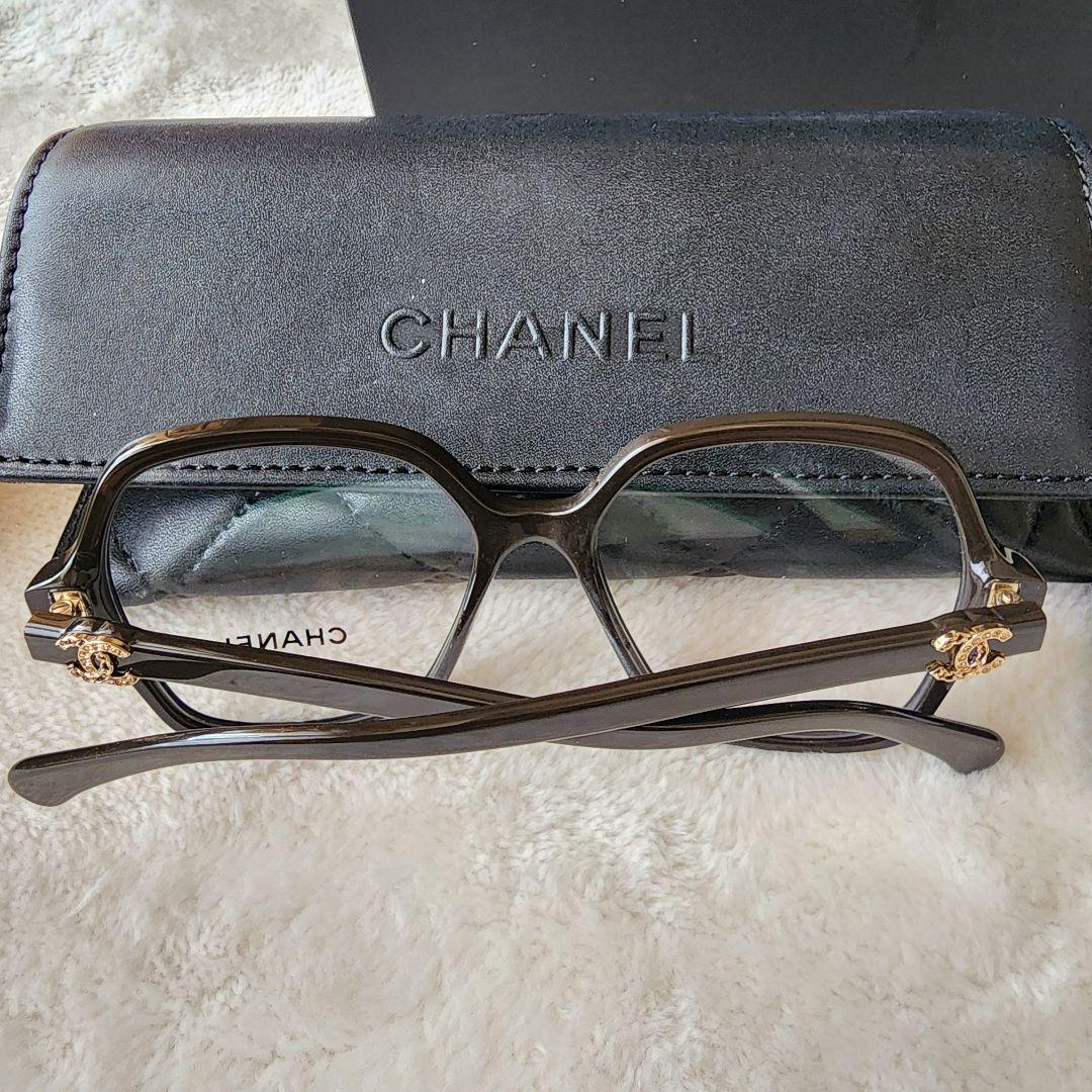 シャネル ロゴ スクエア シェイプ メガネ