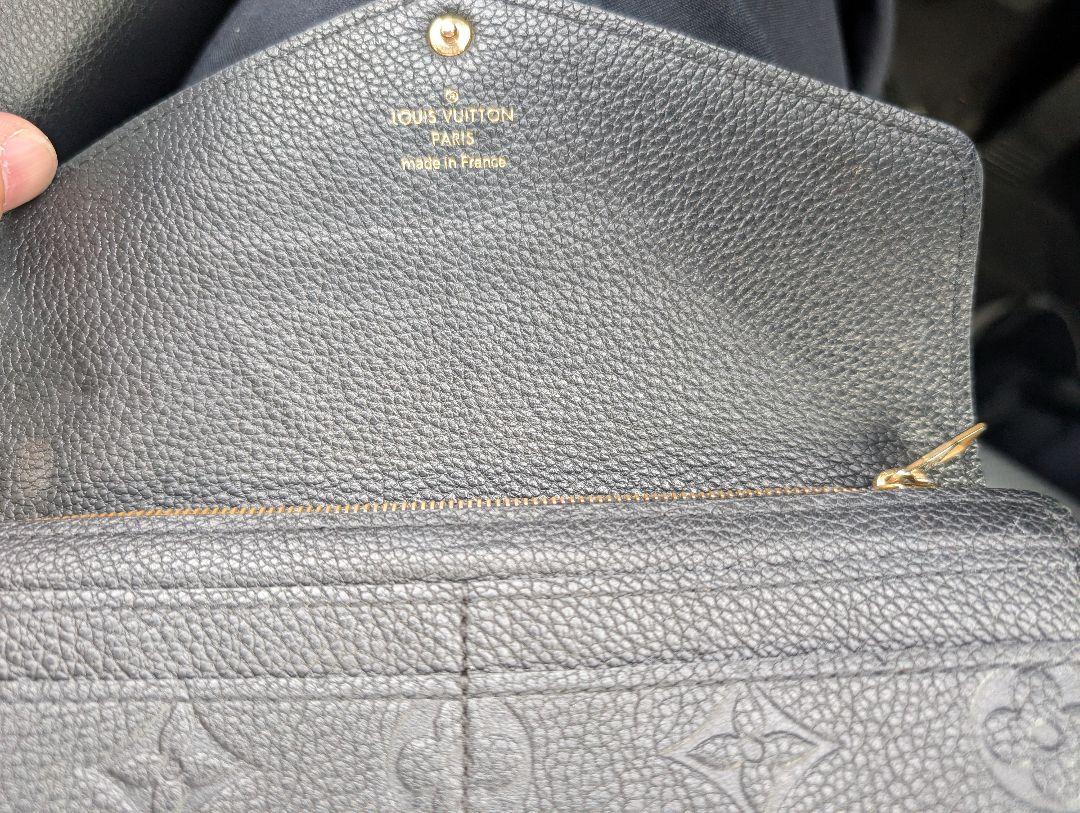 Louis Vuitton 黒 レザー 長財布