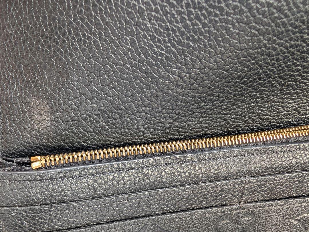 Louis Vuitton 黒 レザー 長財布