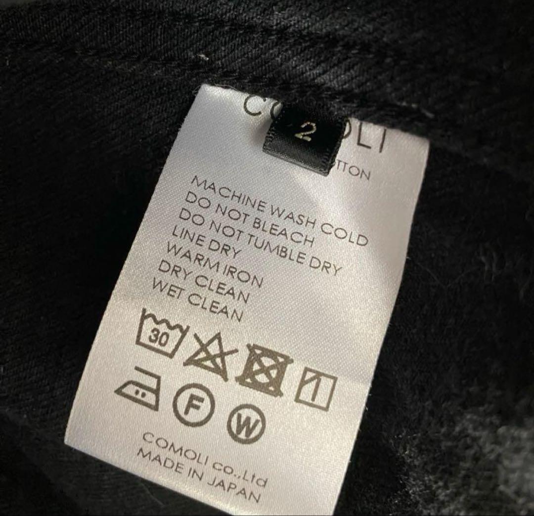 COMOLI デニムジャケット 2 ブラック　19AW 希少
