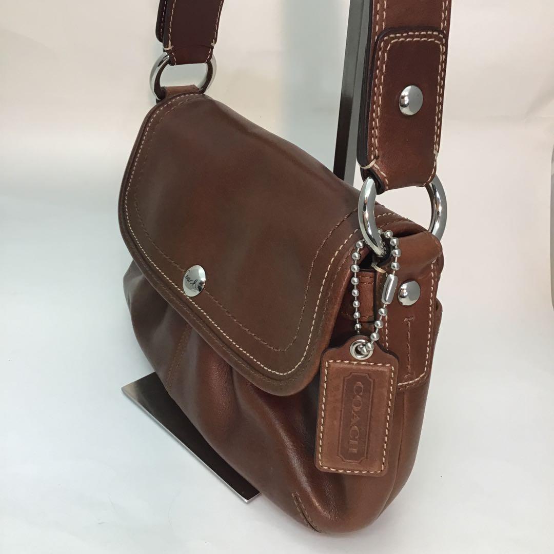 ‼️コーチCOACH ‼️ブラウン ショルダーバッグ -F13728