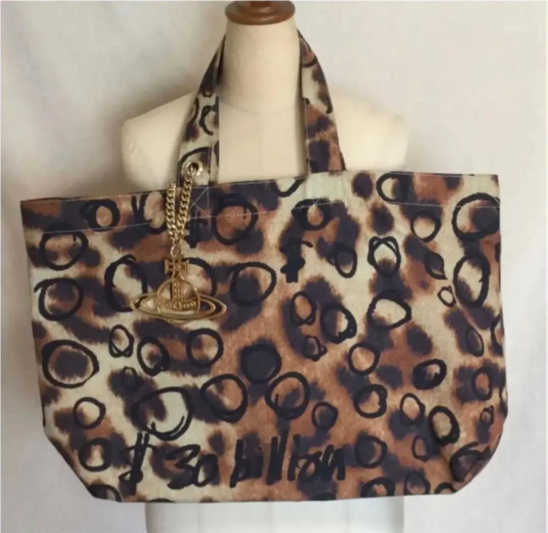 匿名・送込【Vivienne Westwood】レオパード トートバッグ