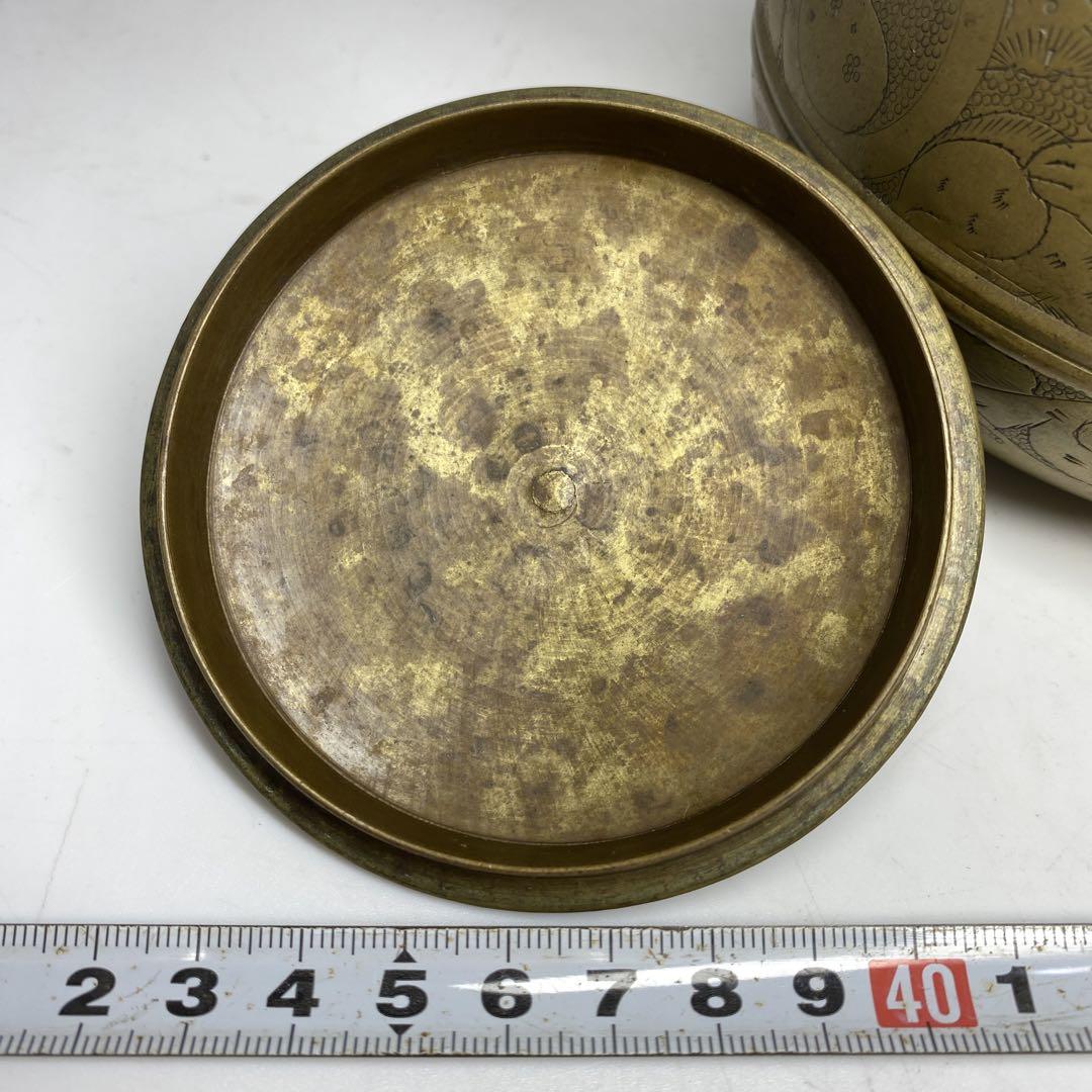 黄銅瓶 764g/高さ19.5㎝ 東Y6-0716①