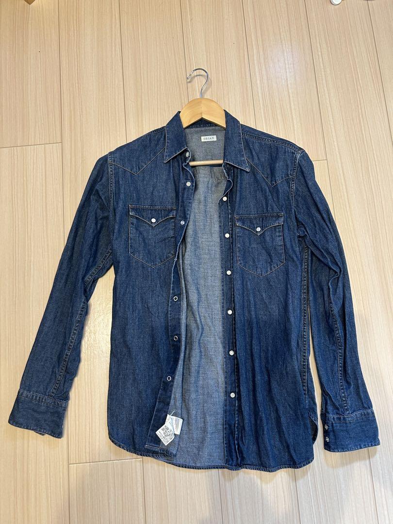 【美品】ORIAN デニムシャツ 濃紺