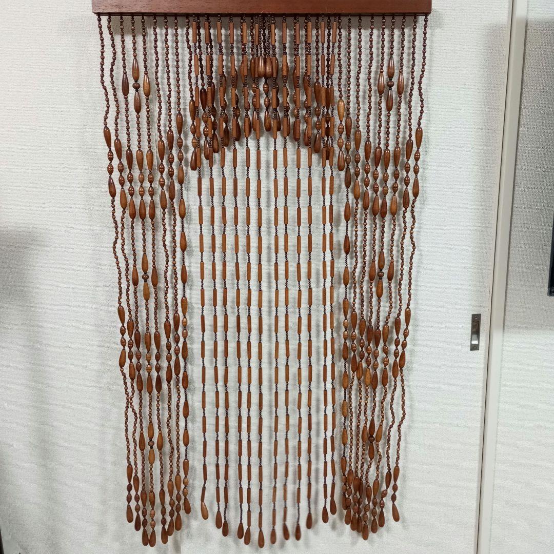 昭和レトロ 玉のれん 珠のれん 珠暖簾　アンティーク