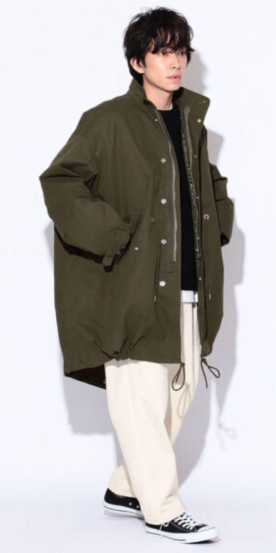 BEAMS Dot 3wayモッズコート Mサイズ　オリーブ