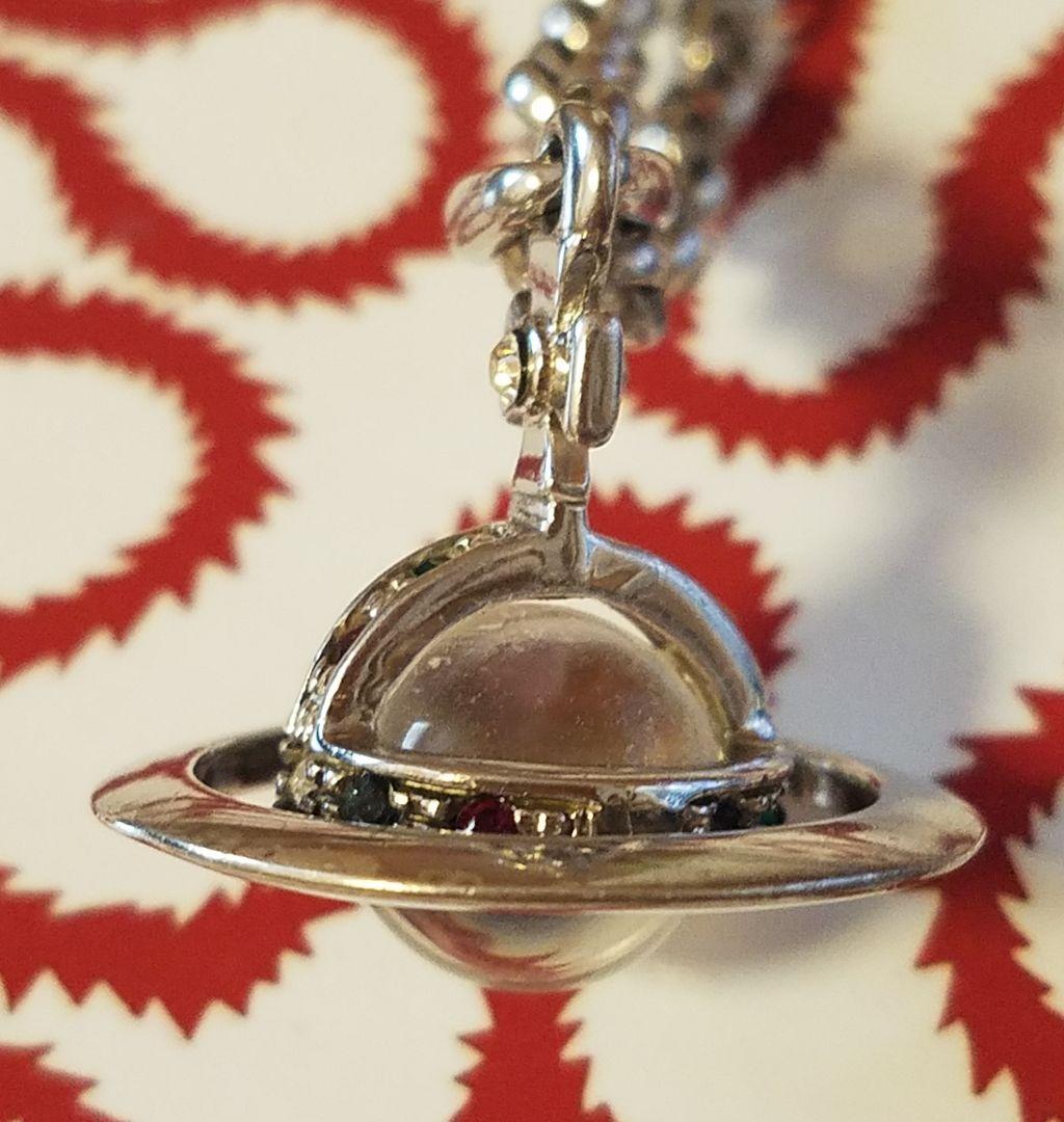 ヴィヴィアン　シルバー925タイニーオーブネックレス