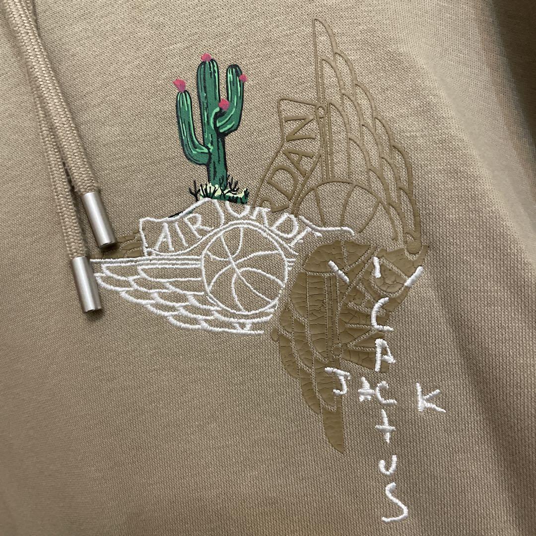 Travis Scott Cactus Jack x NIKE Jordan パーカー ベージュ Air Jordan Cactus パーカー ベージュ Travis