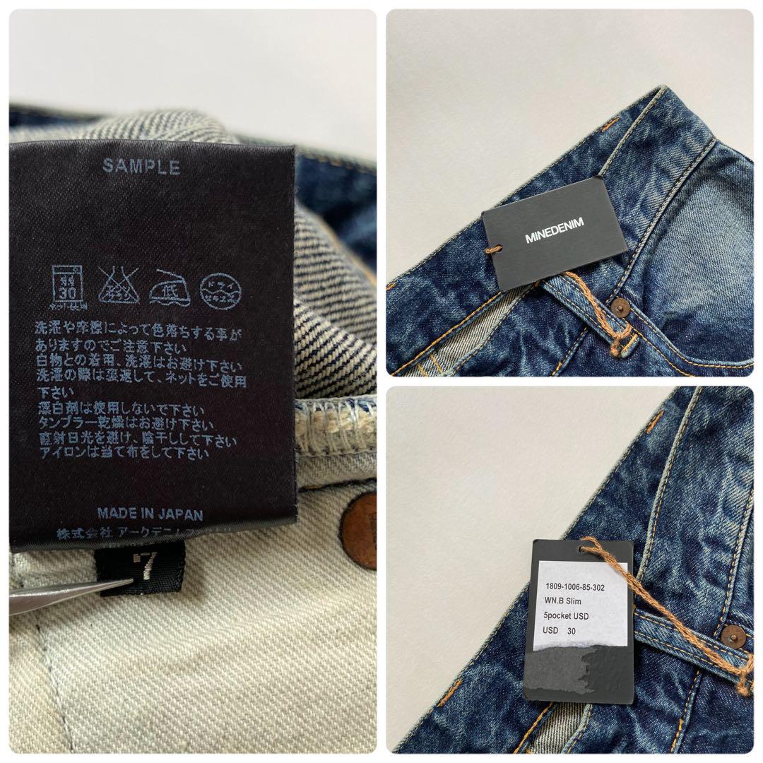 【未使用タグ付き】MINEDENIM WN.B Slim 5pocket USD