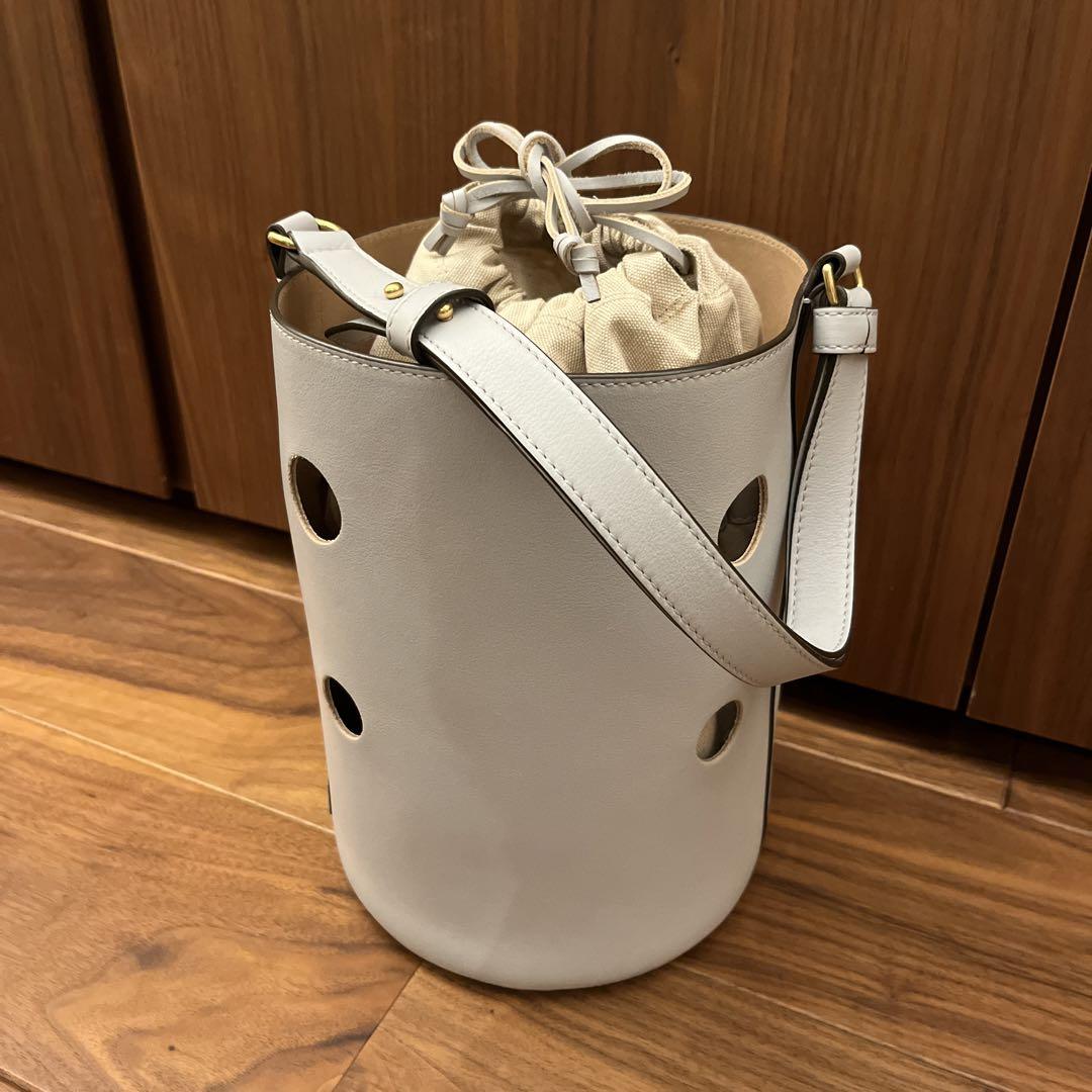 J&M DAVIDSON バケツ型バッグ アイスブルー - ショルダーバッグ