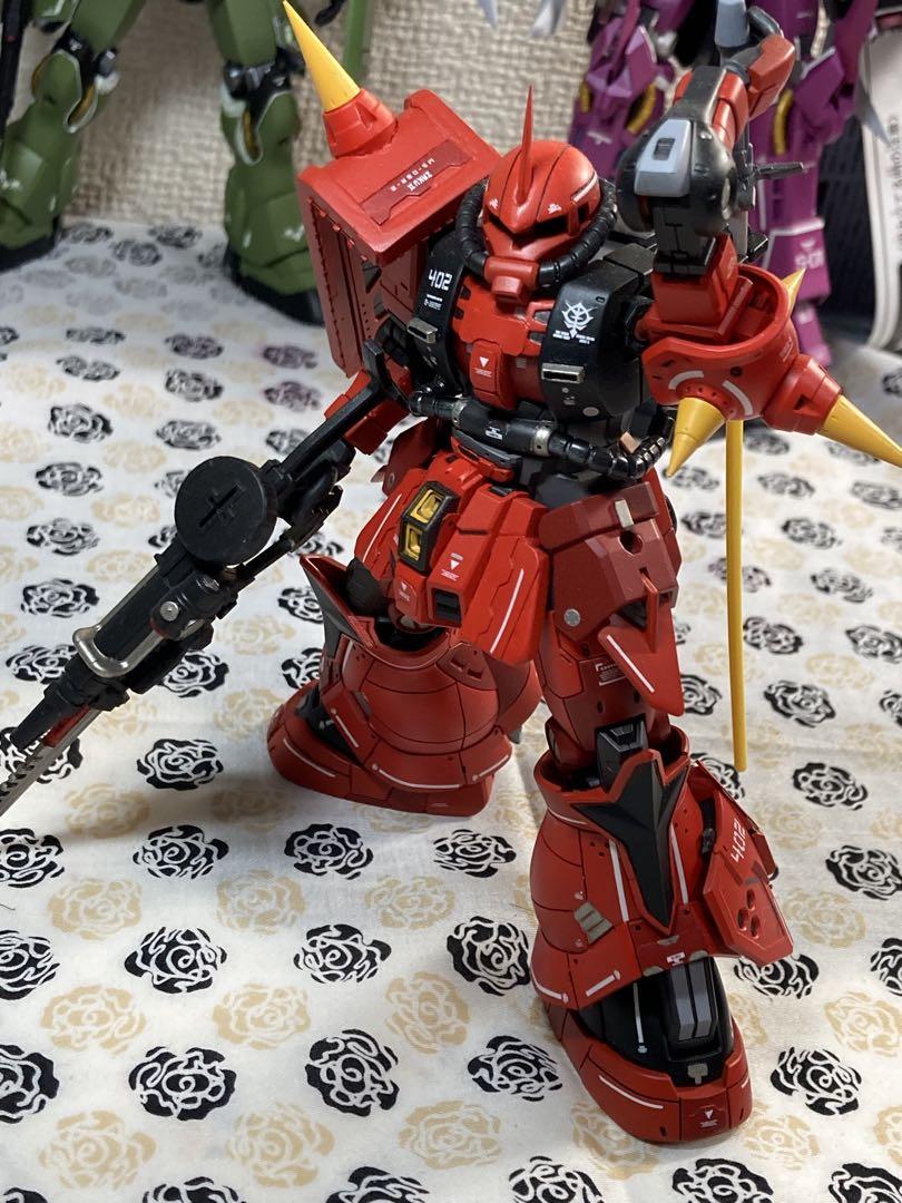 HG 高機動型ザク 地上用(エグバ機) ジョニーライデン少佐専用機　全塗装完成品