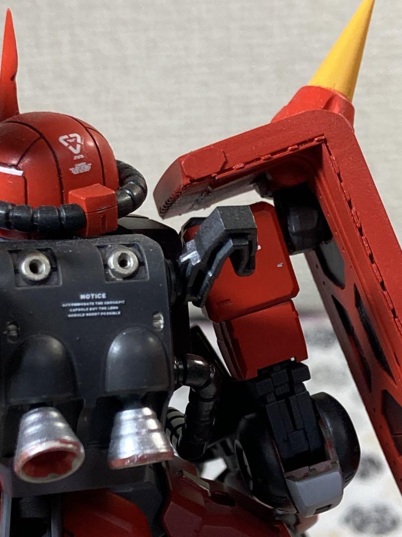 HG 高機動型ザク 地上用(エグバ機) ジョニーライデン少佐専用機　全塗装完成品