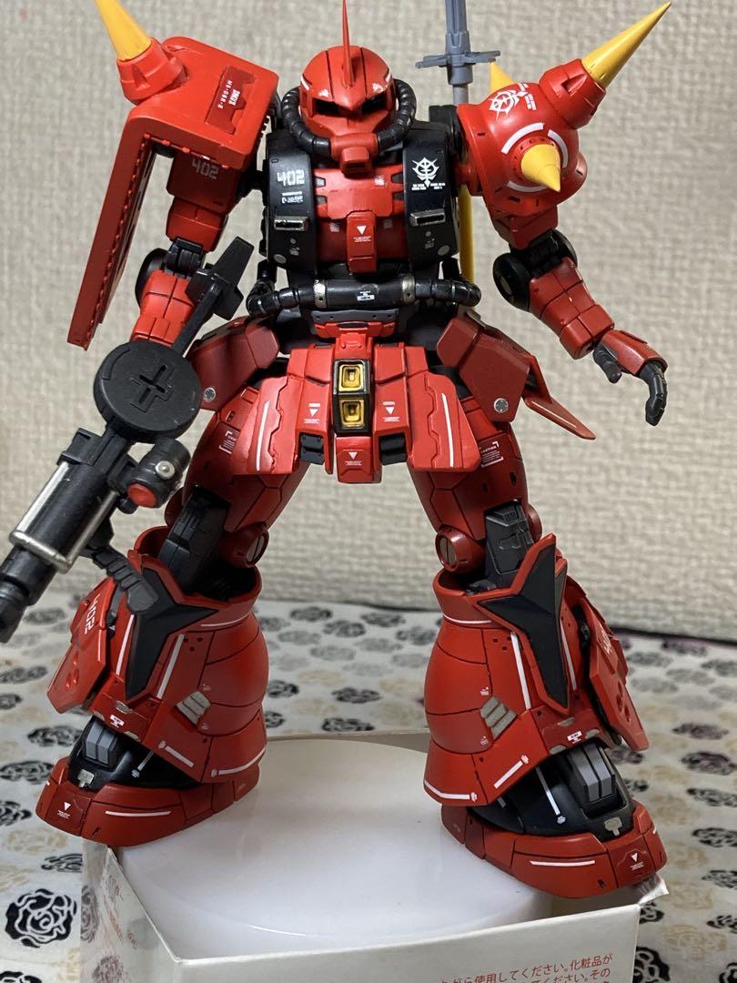 HG 高機動型ザク 地上用(エグバ機) ジョニーライデン少佐専用機　全塗装完成品