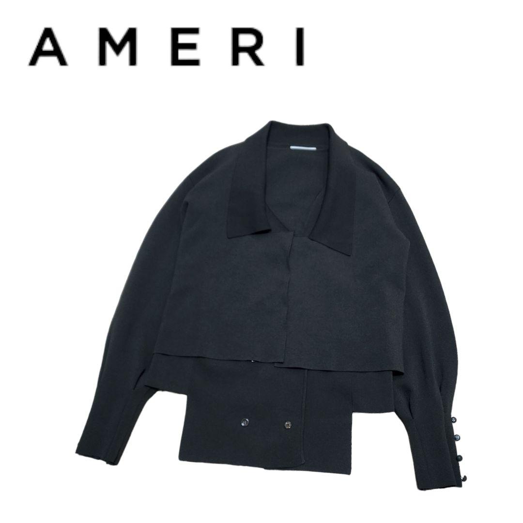 宜しくお願いしますAMERI アメリ VEST WITH KNIT JACKET ベスト ニット