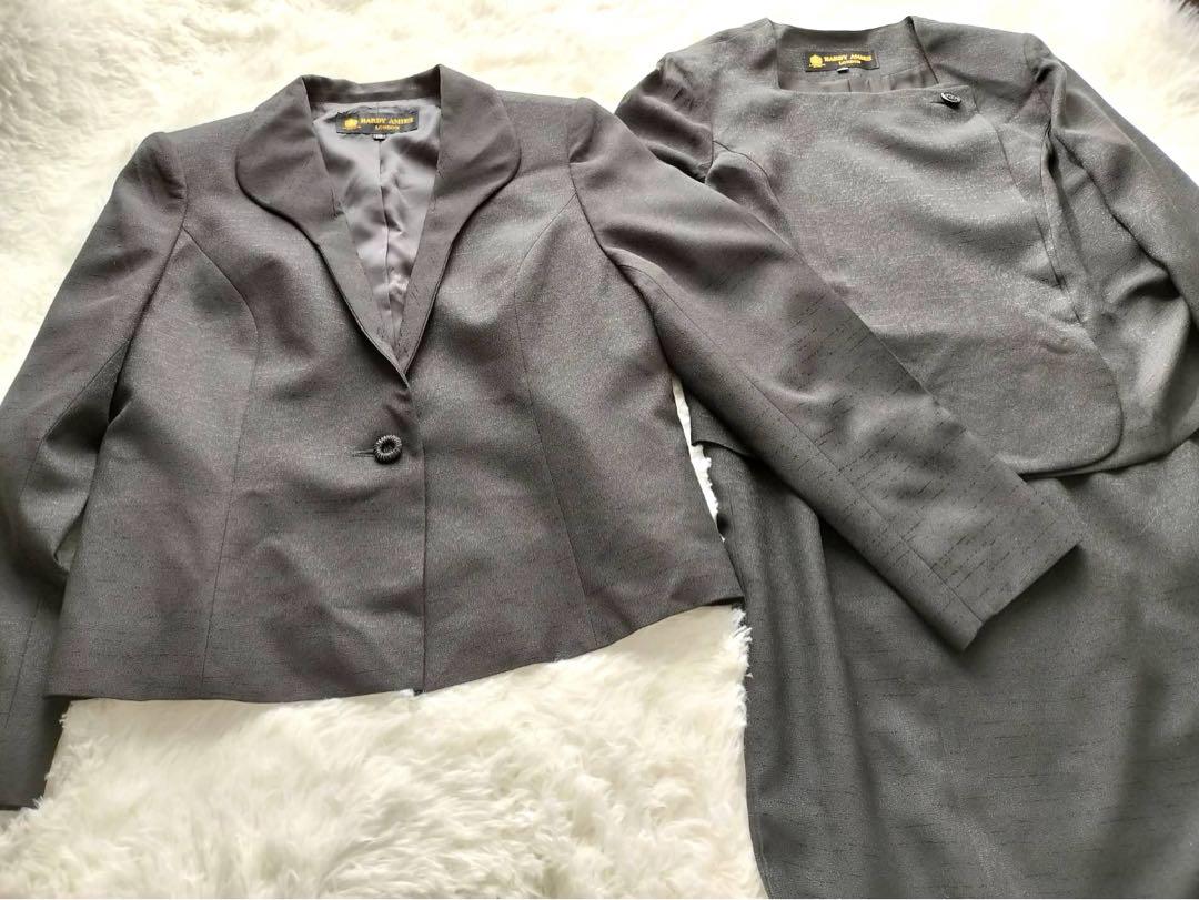 HARDY AMIES  シルク100% フォーマルワンピーススーツ　礼服