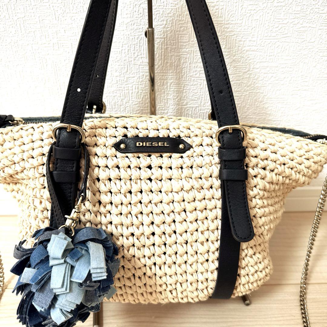 ★a53R★DIESEL2wayカゴバッグショルダーバッグ