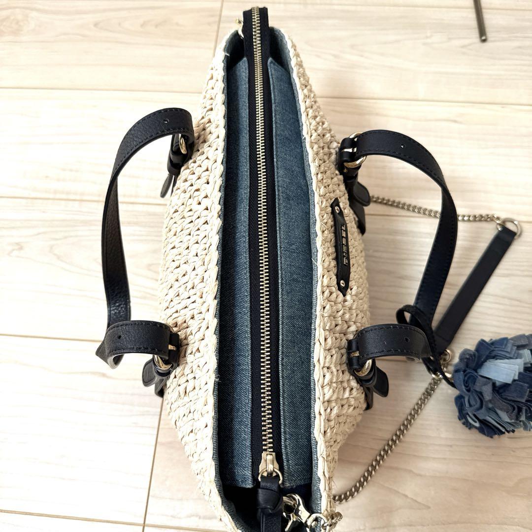 ★a53R★DIESEL2wayカゴバッグショルダーバッグ