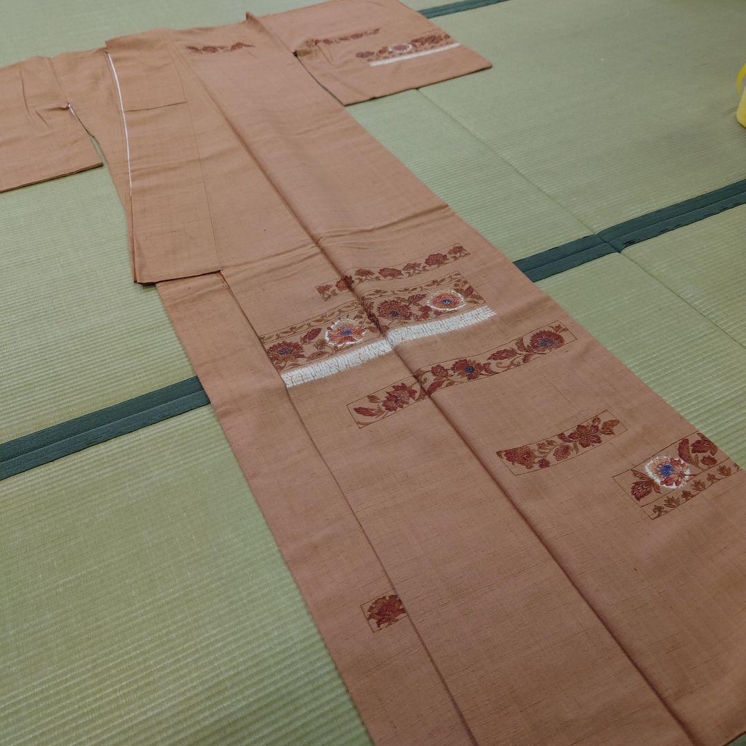 別誂紬訪問着正絹袷創作品