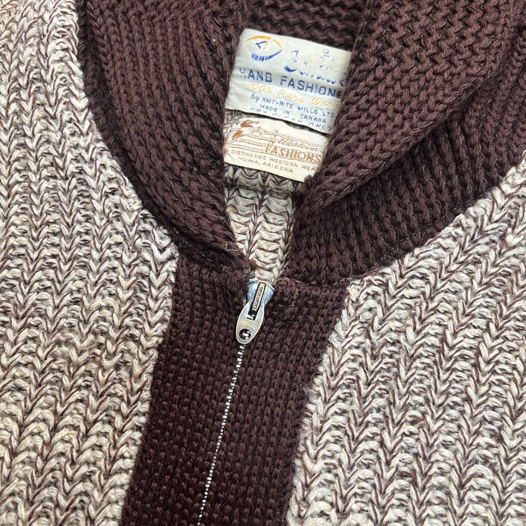 トップス 1960s caldwell sheep cowichan sweater