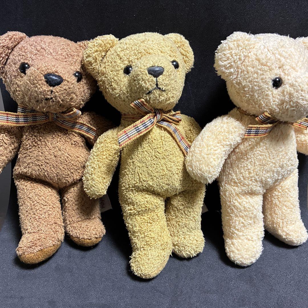 ドイツ発注手作りテディベア(日本に３体のみ）ぬいぐるみ 中古】ドイツ製テディベア3体まとめて - メルカリ