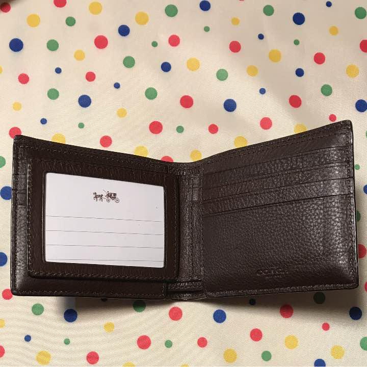 COACH本革2つ折り財布