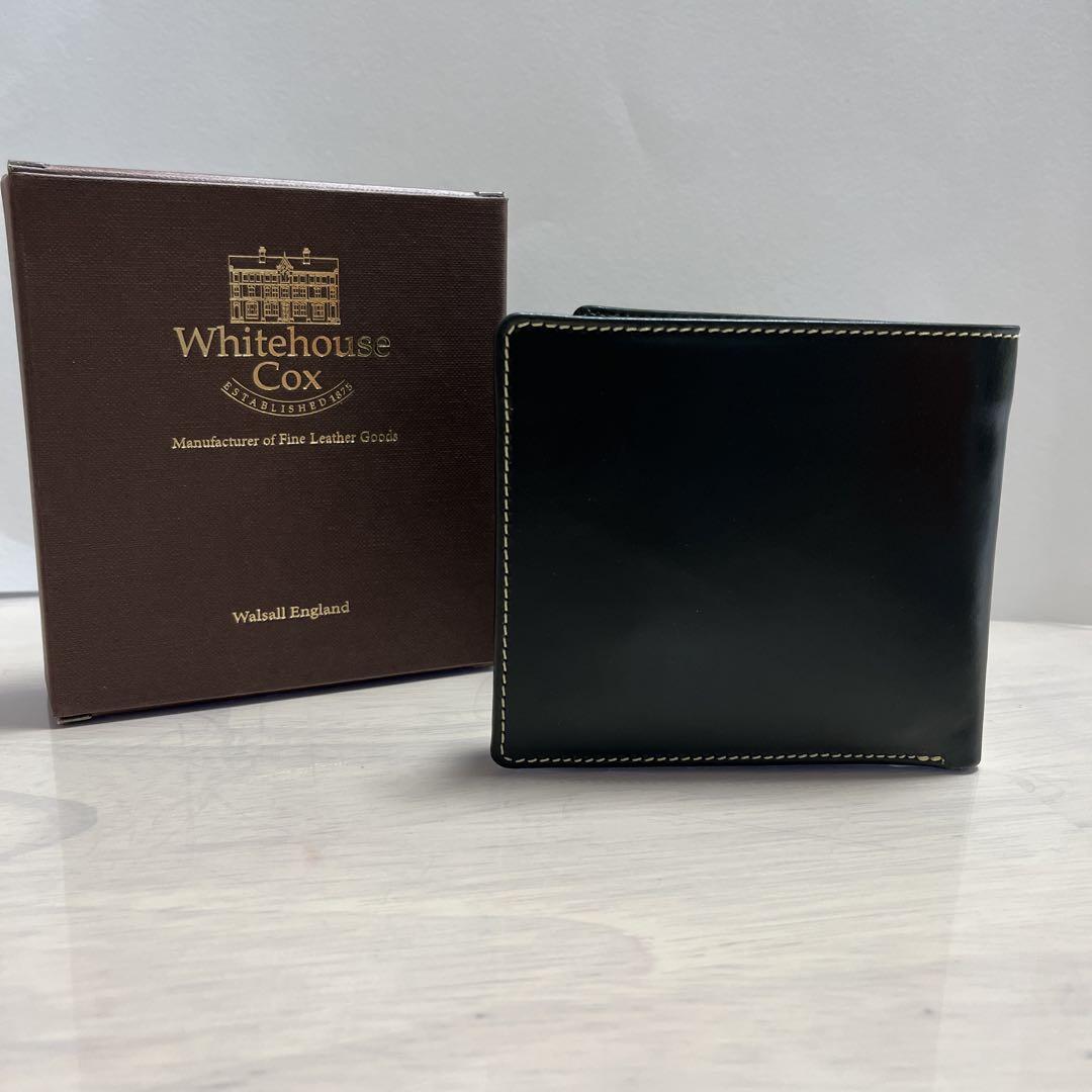 【超美品】Whitehouse Cox 二つ折り財布 グリーン
