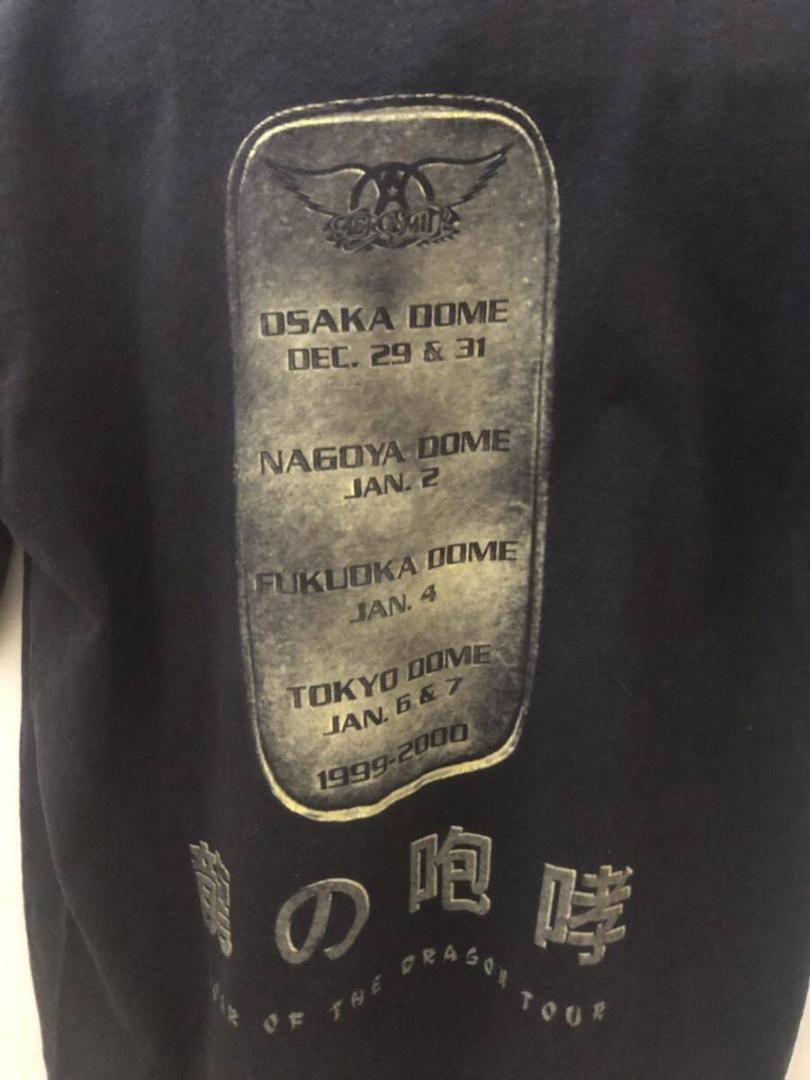 エアロスミス 日本ツアーTシャツ（1999～2000年） M ブラック 米国製