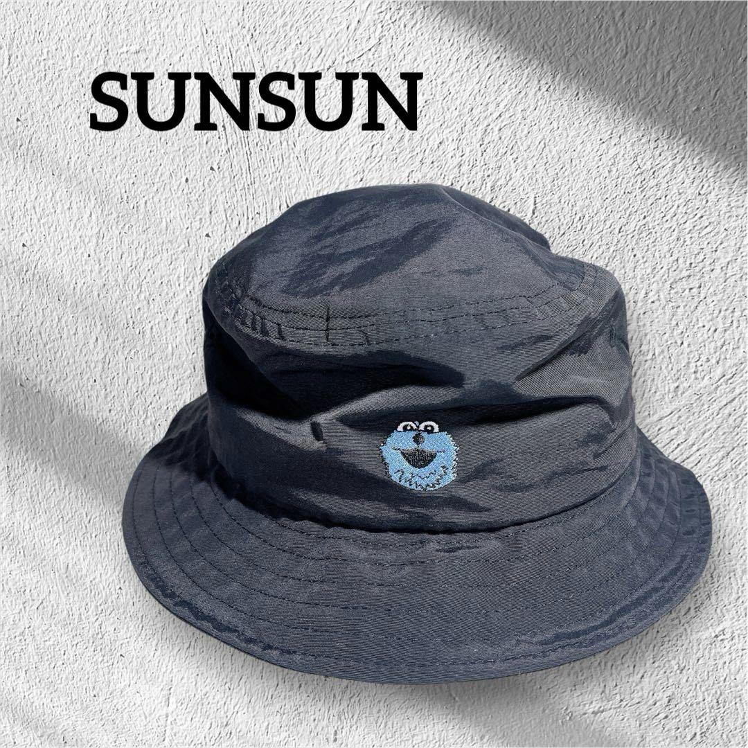 SUPER SUN バケットハット ブラック SUNSUN】 バケットハット ブラック ハット スンスン ブルー