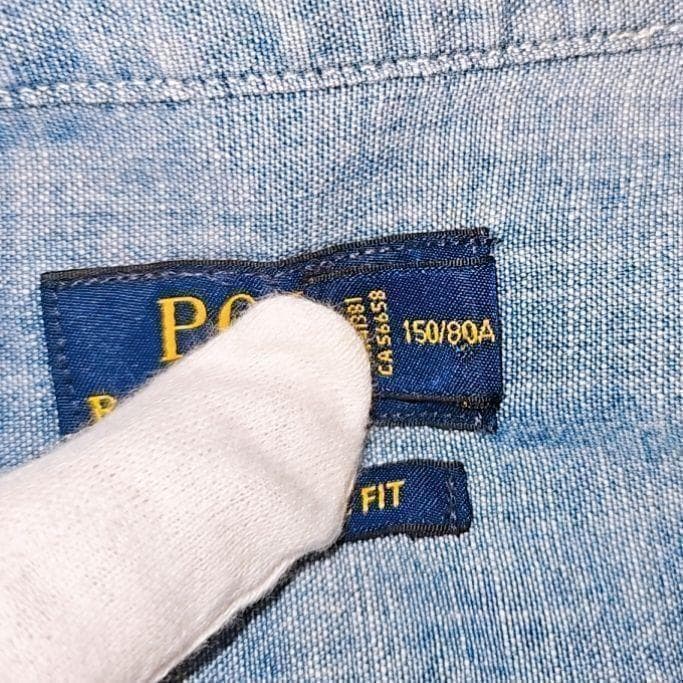 未使用級 ポロラルフローレン ダンガリーシャツ マルチポニー インディゴ S 未使用級 ポロラルフローレン ダンガリーシャツ マルチポニー インディゴ S