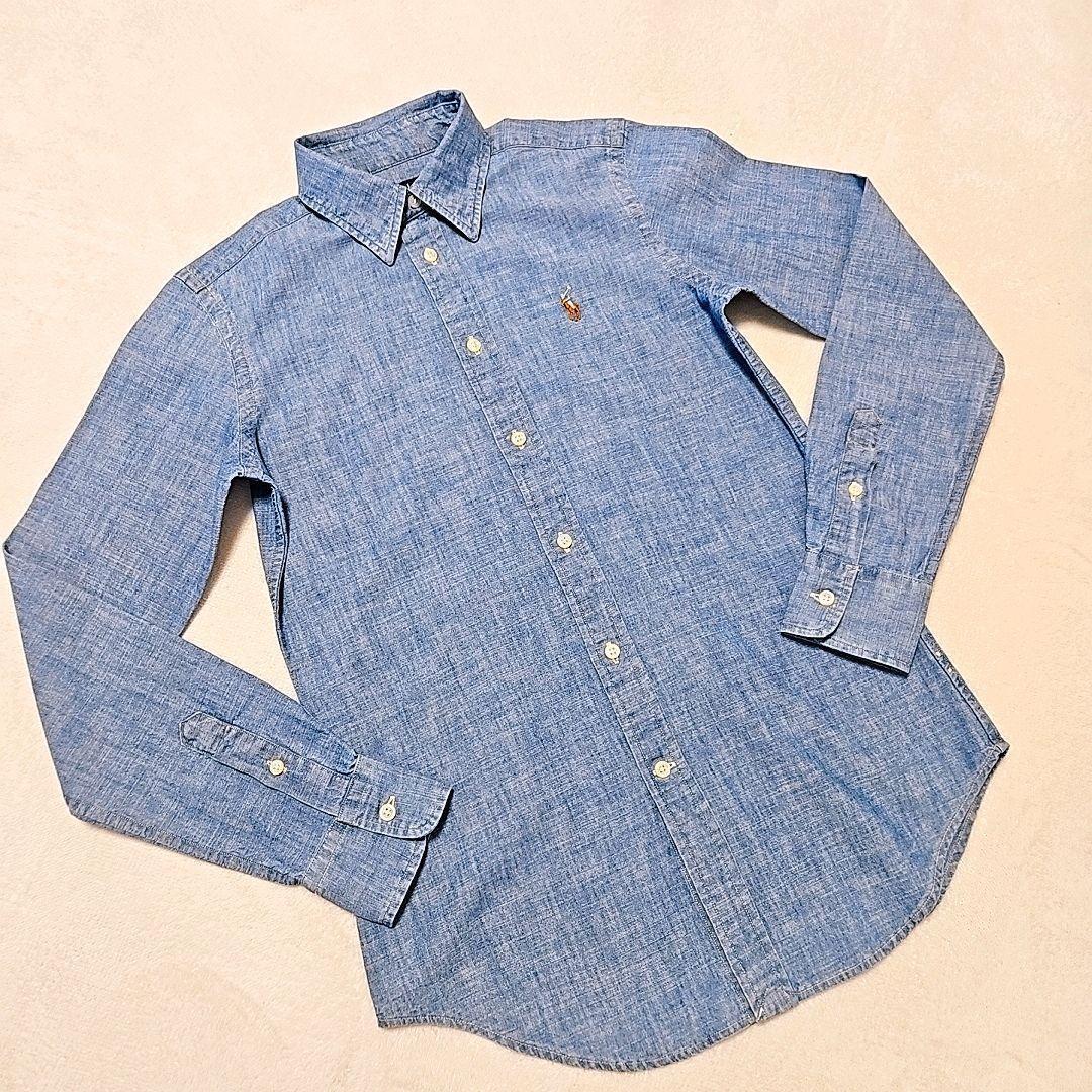 未使用級 ポロラルフローレン ダンガリーシャツ マルチポニー インディゴ S 未使用級 ポロラルフローレン ダンガリーシャツ マルチポニー インディゴ S
