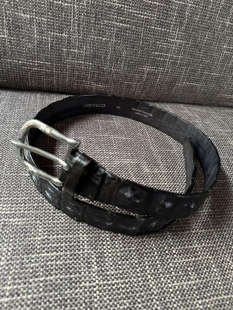 【 POST&CO 】クロコダイル ベルト made in Italy