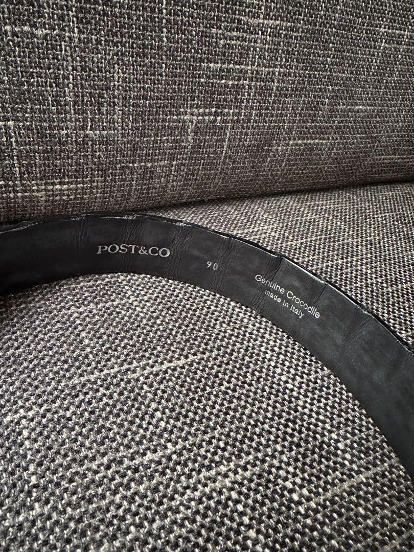 【 POST&CO 】クロコダイル ベルト made in Italy