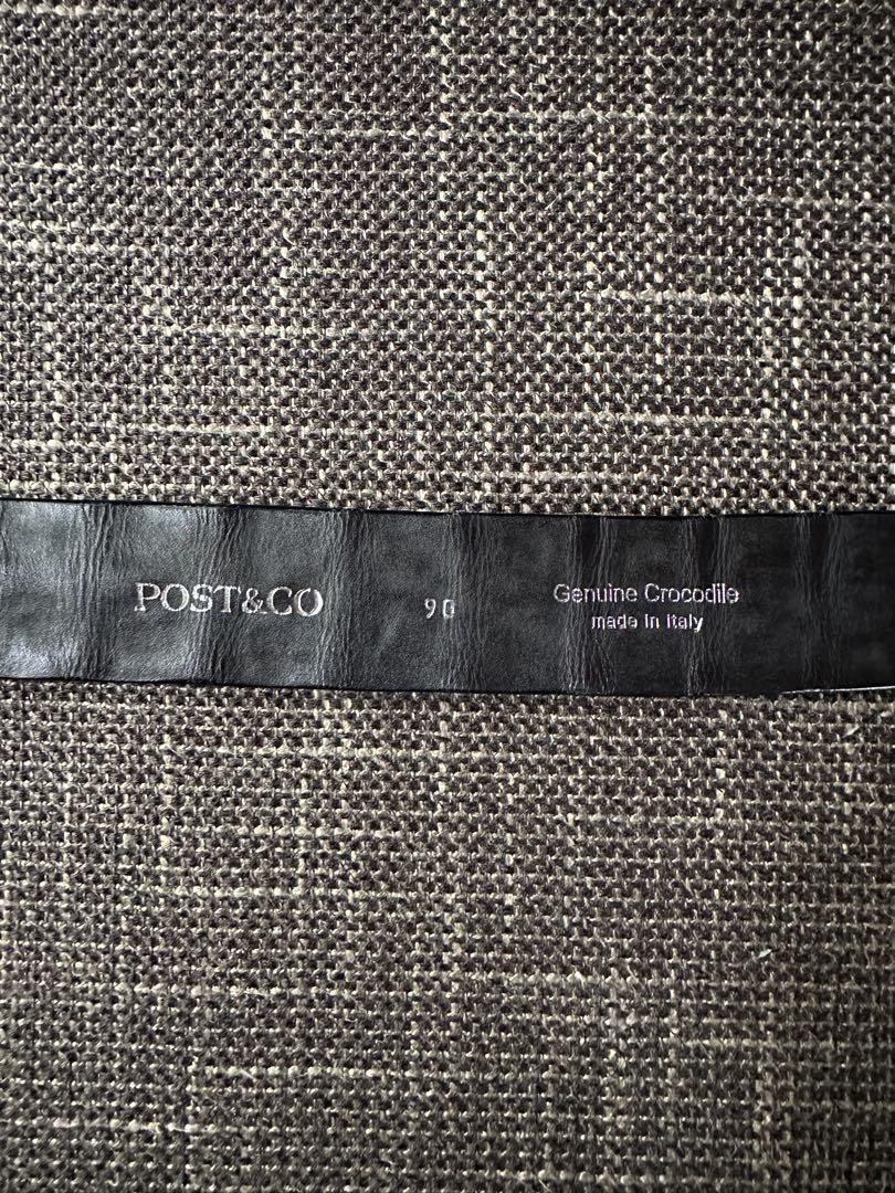 【 POST&CO 】クロコダイル ベルト made in Italy