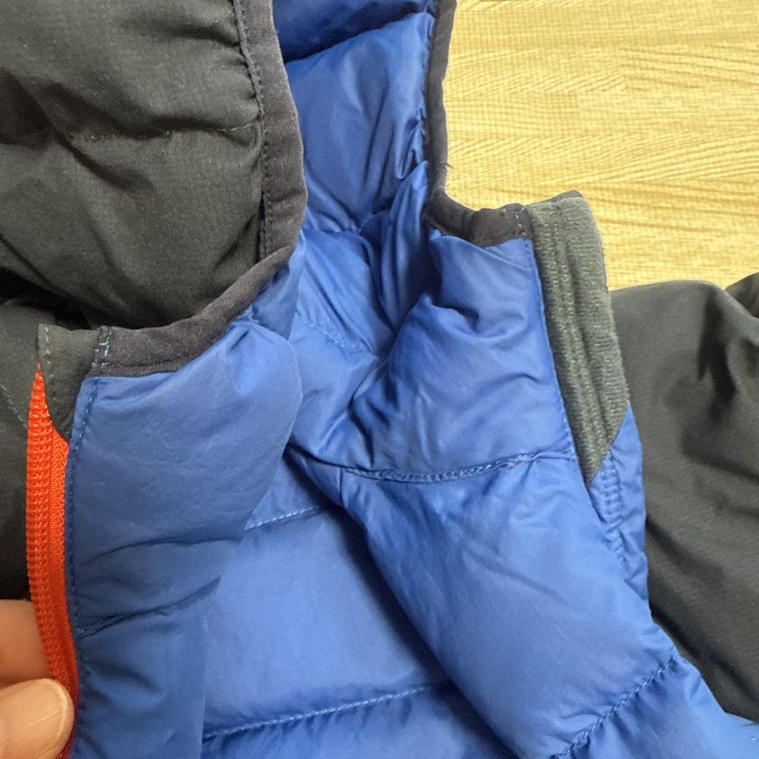 美品【mont-bell】ウィンドストッパー ダウンパーカ Kid's 120