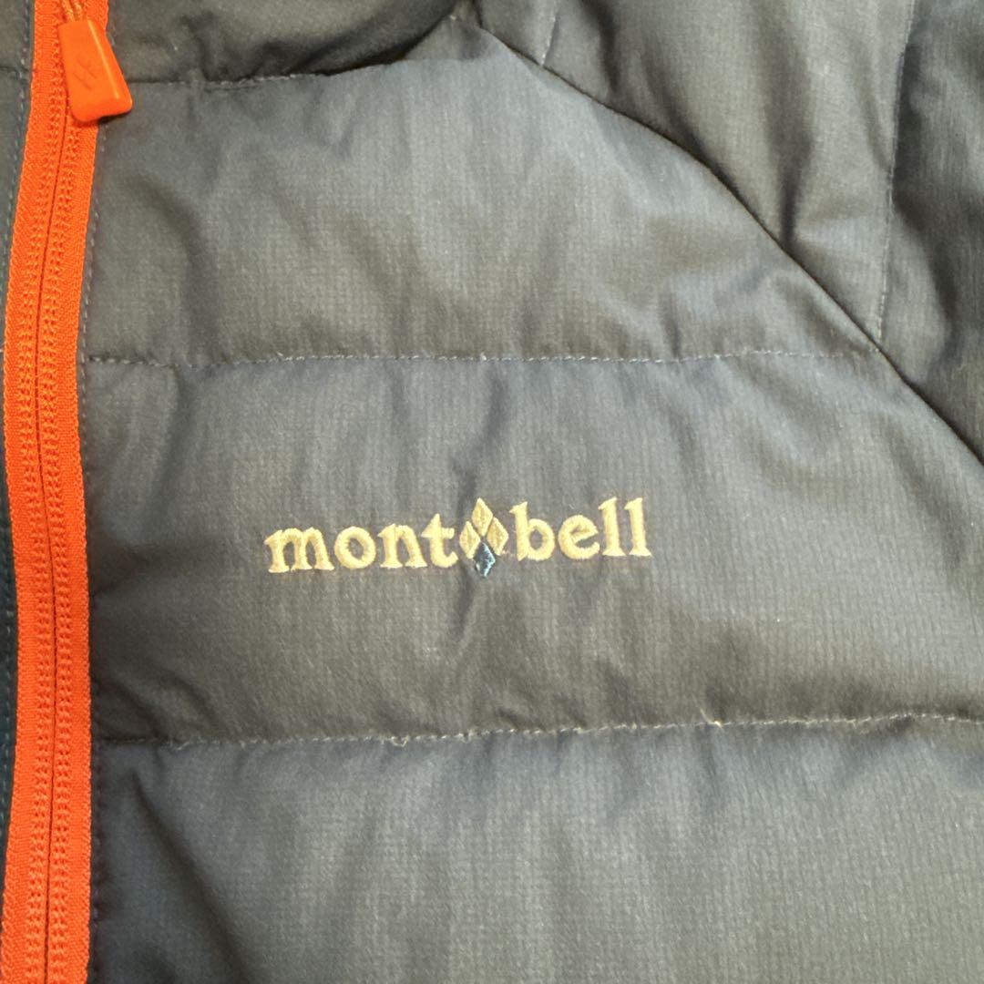 美品【mont-bell】ウィンドストッパー ダウンパーカ Kid's 120