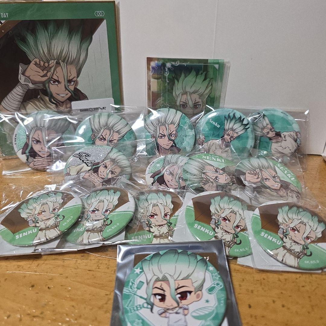 ドクターストーン ドクスト 缶バッジ クリアカード 色紙 石神千空