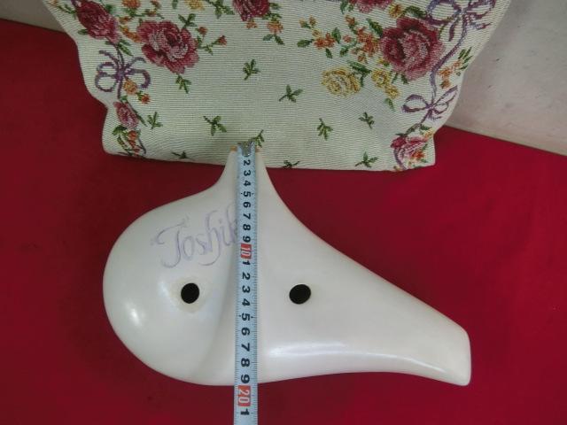 321：FOSHIKO　NOBLE　バラ柄 オカリナ　中古　ジャンク