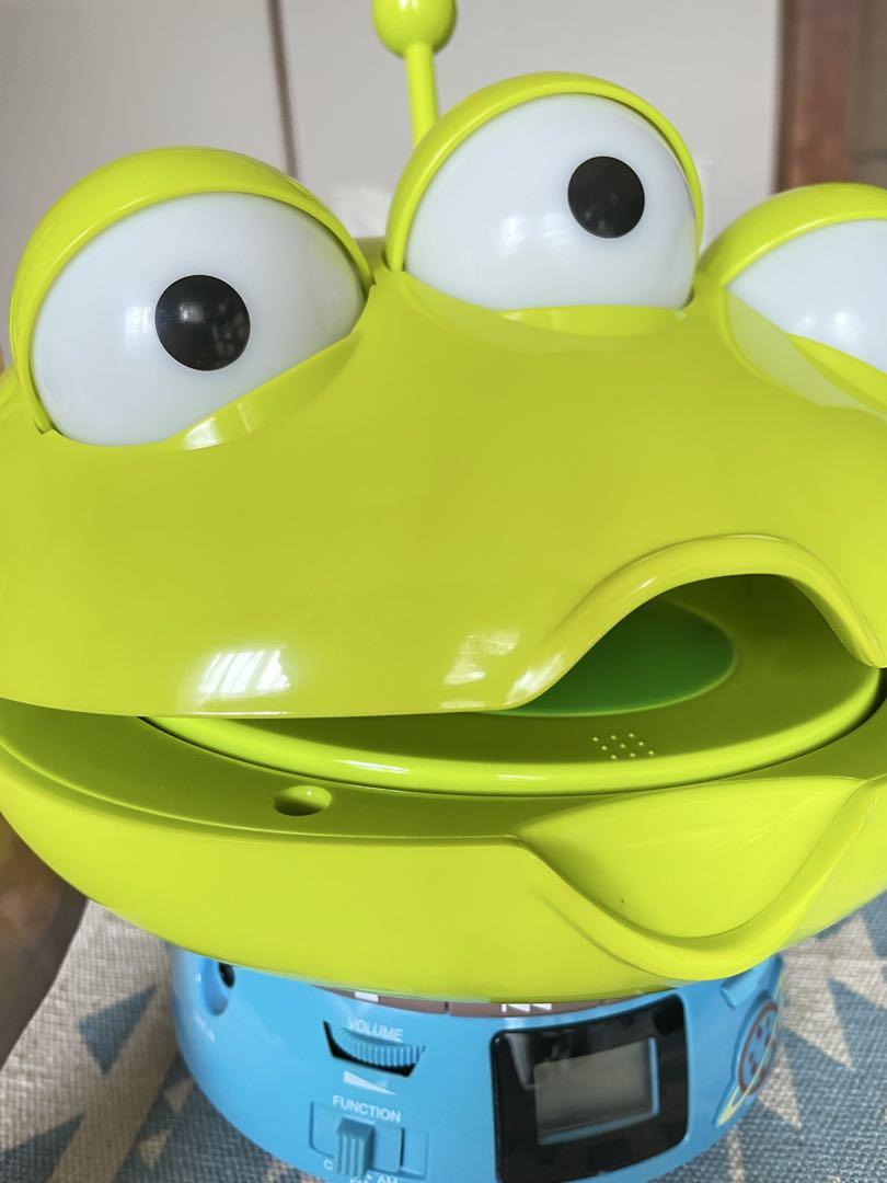 ディズニー グリーンメン CDプレイヤー ラジオ　エイリアン
