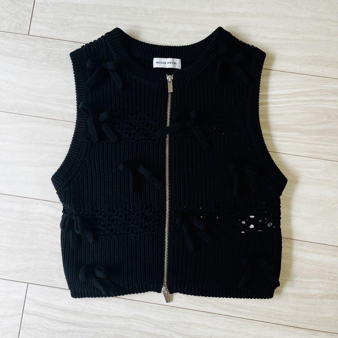 MAISON SPECIAL メニーメニーリボンベスト　新品/未使用 MAISON SPECIAL(メゾンスペシャル)｜So Many Ribbons Vest