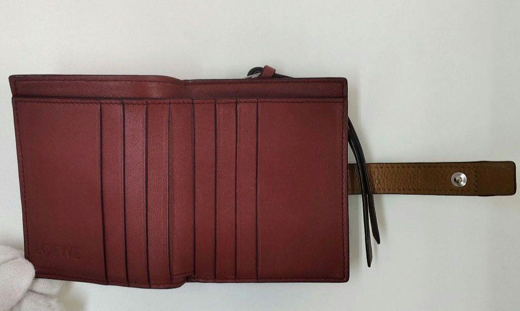 AHW02 ロエベ 美品 アナグラム ミディアムバーティカルウォレット