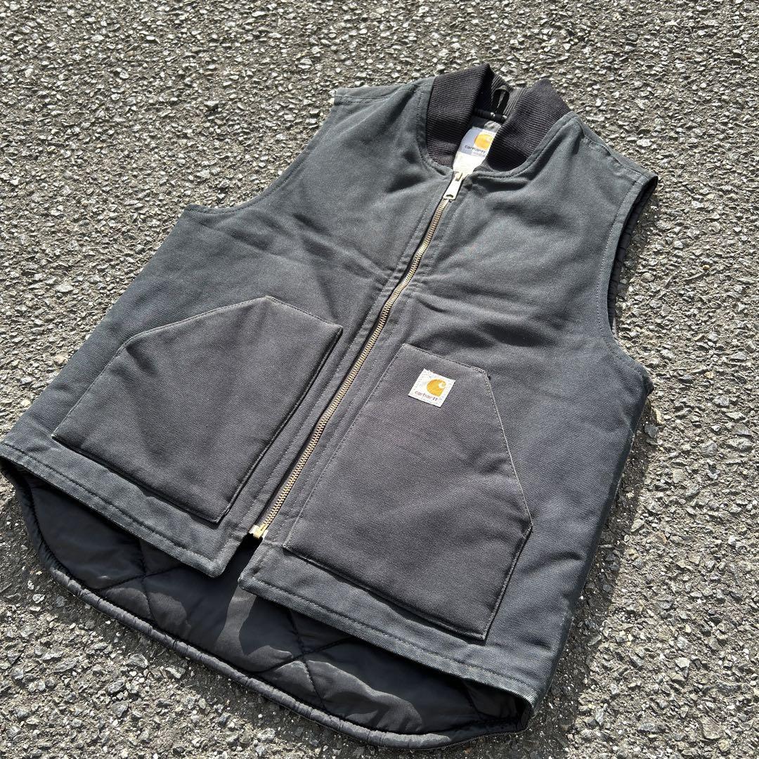 carhartt ダックベスト　V01 BLK ブラック　small 美品