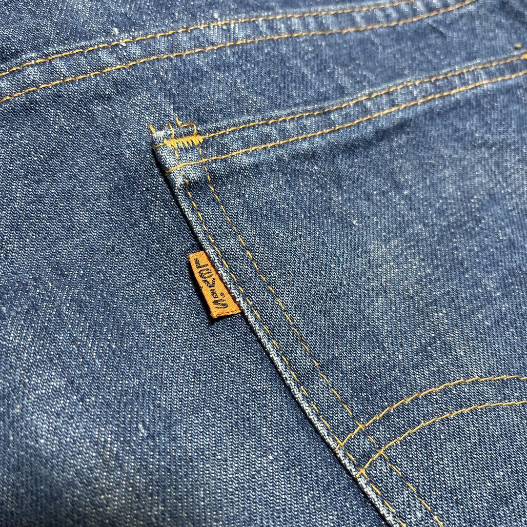 70s リーバイス W32L34 オレンジタブ　TALON フレア ブーツカット