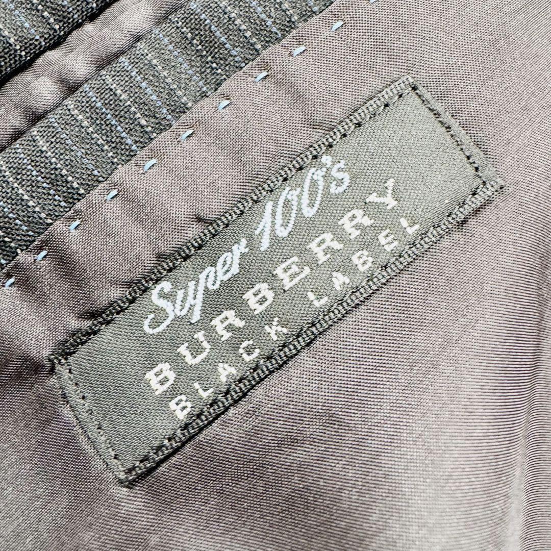 極美品 バーバリーブラックレーベル スーツ　セットアップ　super 100’s