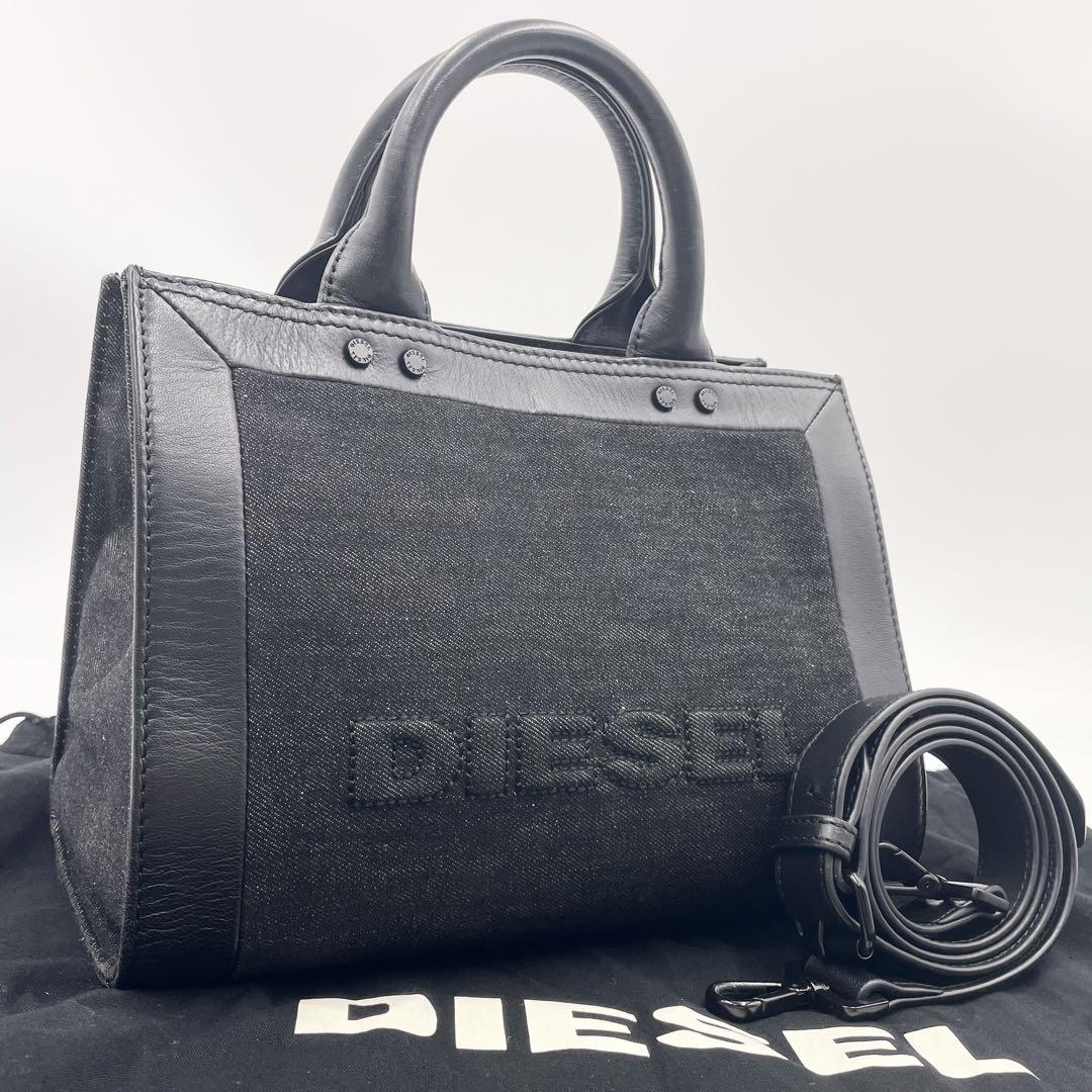 美品✨DIESEL SANBONNY S トートバッグ 2way デニム 黒 美品✨DIESEL SANBONNY S トートバッグ 2way デニム 黒 - メルカリ